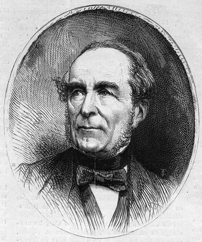 صورة لويس فيتيه (1802-1873) ، سياسي فرنسي. نقش في "" Le Monde Illustré "" رقم 844 بتاريخ 13 يونيو 1873. بواسطة المدرسة الفرنسية