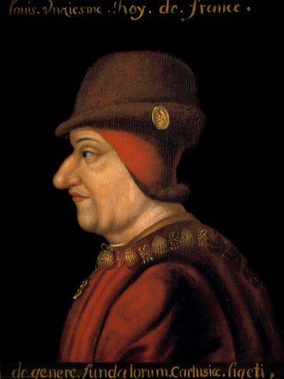 صورة لويس الحادي عشر (1423-1483) ، ملك فرنسا. المدرسة الفرنسية للقرن السابع عشر. بواسطة المدرسة الفرنسية