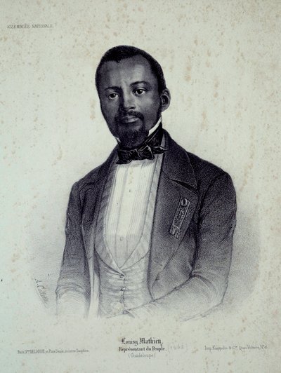 صورة لويزي ماتيو (1817-1874) ، العبد السابق ومندوب جوادلوب نقش شارتر القرن التاسع عشر ، متحف الفنون الجميلة بواسطة المدرسة الفرنسية