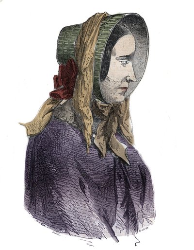 صورة لماري فورتوني كابيل ، ماري لافارج (مدام) (1816-1852) مجرم فرنسي - نقش في "Causes celebres de tous les People's" بقلم أرماند فوكيه (1817-18؟) 1858-1867 - مجموعة خاصة بواسطة المدرسة الفرنسية