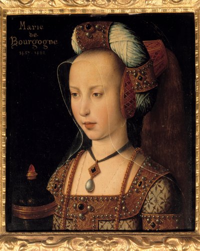 صورة لمريم بورغندي (1457-1482) ، دوقة وكونتيسة بورغندي بواسطة المدرسة الفرنسية