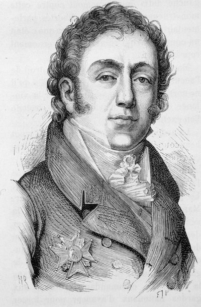 صورة لماثيو مونتمورنسي ، سياسي فرنسي (1766 - 1826) - في "" L'Histoire de France "" هنري مارتن بواسطة المدرسة الفرنسية