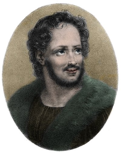 صورة لماثورين ريجنير بويت فرانسيس (1573-1613) - صورة لماثورين ريجنير (1573-1613) ، كاتب ساخر فرنسي ، نقش بواسطة المدرسة الفرنسية