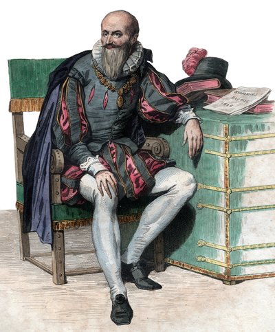 صورة لماكسيميليان دي بيتون ، دوق سولي (1559-1641) ، جندي ووزير فرنسي. بواسطة المدرسة الفرنسية