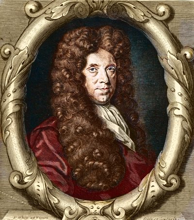 صورة نرميا جرو (1641-1721). عالم النبات الانجليزي. بواسطة المدرسة الفرنسية