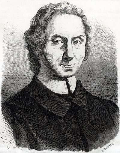 صورة لنيكولا مالبرانش (1638 - 1715) بواسطة المدرسة الفرنسية