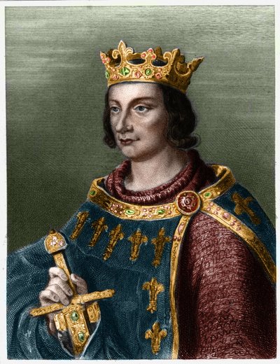 صورة لفيليب الثالث ملك فرنسا ، عن طريق فيليب لو بولد (1245-1285) (سلالة الكابيتيين). - في "" Histoire des Francais "" للافالي ، نقش ، بدون تاريخ. بواسطة المدرسة الفرنسية