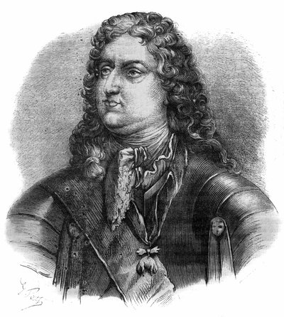 صورة لفيليب الثاني دوق أورليانز (1674-1723) ، المعروف باسم ريجنت. نقش في "Histoire des Papes-Rois-Queen and Empereurs عبر القرون" بقلم موريس لاتشاتر بواسطة المدرسة الفرنسية