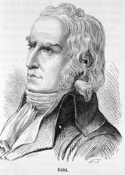صورة لفيليب جاك روهل (1737-1795) ، سياسي فرنسي - في "L'Histoire de France" "هنري مارتن بواسطة المدرسة الفرنسية