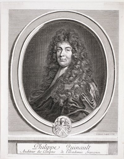 صورة فيليب كوينو (1635-88) بواسطة المدرسة الفرنسية
