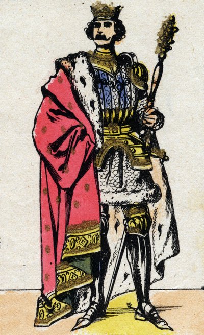 صورة لفيليب السادس ملك فالوا (1294 - 1350) ، ملك فرنسا. بواسطة المدرسة الفرنسية