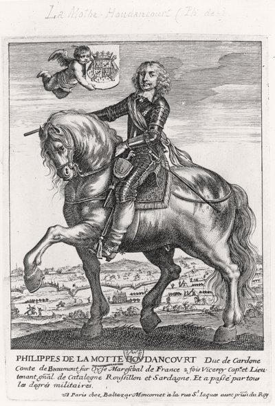 صورة فيليب دي لا موث هودانكور (1605-57) بواسطة المدرسة الفرنسية