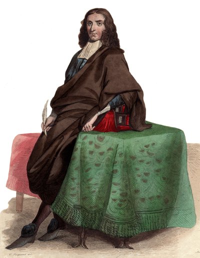 صورة لبيير بايل (1647-1706) ، الفيلسوف والكاتب الفرنسي. بواسطة المدرسة الفرنسية