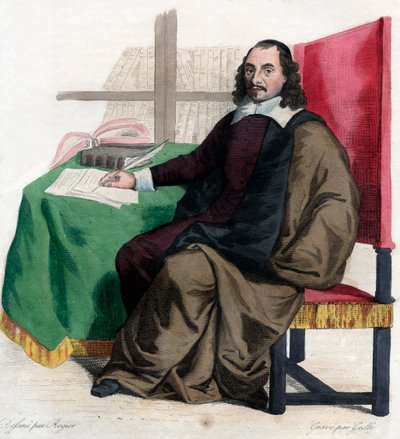 صورة لبيير كورنيل (1606-1684) ، كاتب مسرحي فرنسي. بواسطة المدرسة الفرنسية