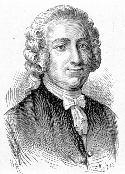 صورة شخصية لبيير جوزيف ماككير (1718 - 1784) ، الكيميائي والطبيب الفرنسي - في ألبوم دي لا ساينس ؛ علماء لامعون الاكتشافات العظيمة "" "1896. بواسطة المدرسة الفرنسية