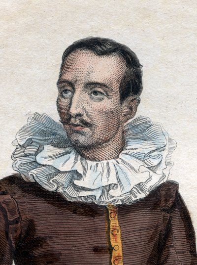 صورة لبيير دي بورديل ، seigneur (and abbe) de Brantome (1535-1614) ، مؤرخ فرنسي ، جندي وكاتب سيرة. بواسطة المدرسة الفرنسية