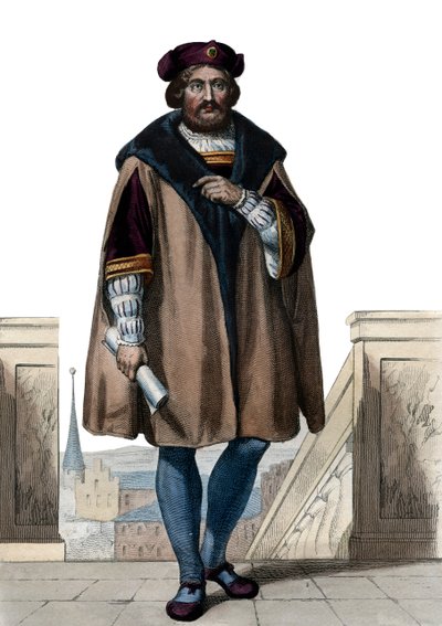 صورة لبيير دي رونسارد (1524-1585) ، الشاعر الفرنسي. بواسطة المدرسة الفرنسية