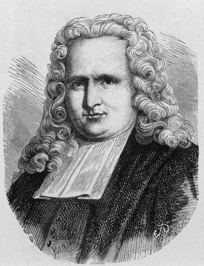 صورة لبيتر (بيتروس ، بيير) فان موشنبروك (1692 - 1761) ، الفيزيائي الهولندي ، المخترع عام 1745 لأول مكثف كهربائي (زجاجة من ليدن) - في ألبوم العلوم ؛ علماء لامعون الاكتشافات العظيمة "" "1896. بواسطة المدرسة الفرنسية