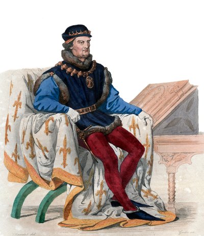 صورة لرينيه أنجو ، المعروف أيضًا باسم الملك رينيه الأول من نابولي (1409-1480). بواسطة المدرسة الفرنسية