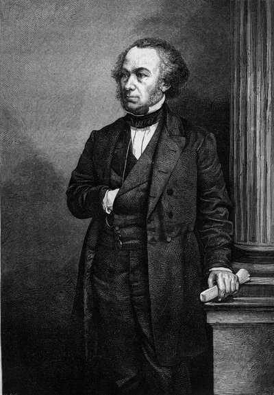 صورة لريتشارد كوبدن (1804-1865) ، رجل الصناعة والسياسي الإنجليزي. نقش في "" Le Magasin Picturesque "" بواسطة المدرسة الفرنسية