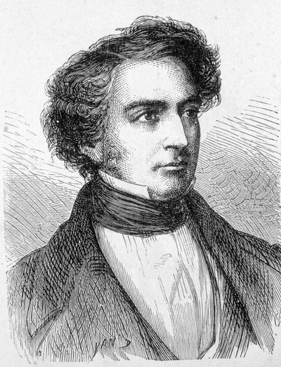 صورة لروبرت ستيفنسون (1803 - 1859) - في "" ألبوم العلوم ؛ علماء مصورون الاكتشافات العظيمة "" "1896. بواسطة المدرسة الفرنسية