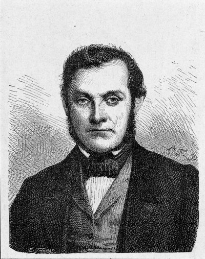 صورة لروبرت فيلهلم بنسن (1811 - 1899). الكيميائي الألماني. - في "" ألبوم العلوم ؛ علماء لامعون الاكتشافات العظيمة "" "1896. بواسطة المدرسة الفرنسية
