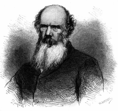 صورة لصموئيل تشارترز ماكفيرسون (1806-1860) ، جندي وسياسي بريطاني. نقش من عام 1868. بواسطة المدرسة الفرنسية