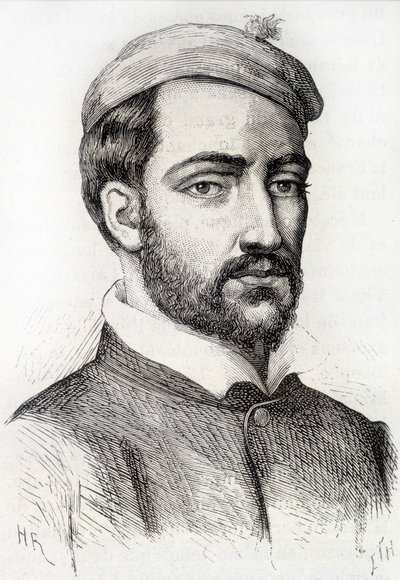 صورة لثيودور جيريكو ، رسام فرنسي (1791 - 1824) - في "" L'Histoire de France "" هنري مارتن بواسطة المدرسة الفرنسية