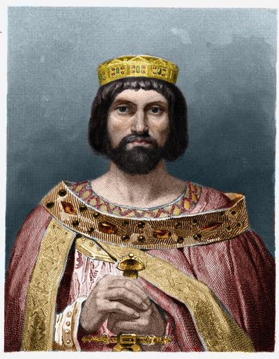 صورة لتيري الأول (؟ - 533) ، ملك أستراسيا - في "" Histoire des Francais "" للافالي ، نقش ، sd. بواسطة المدرسة الفرنسية