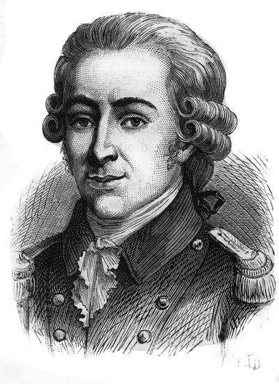 صورة لتوماس دي ماهي ، ماركيز دي فافراس (1744-1790) نقش من نهاية القرن التاسع عشر. بواسطة المدرسة الفرنسية