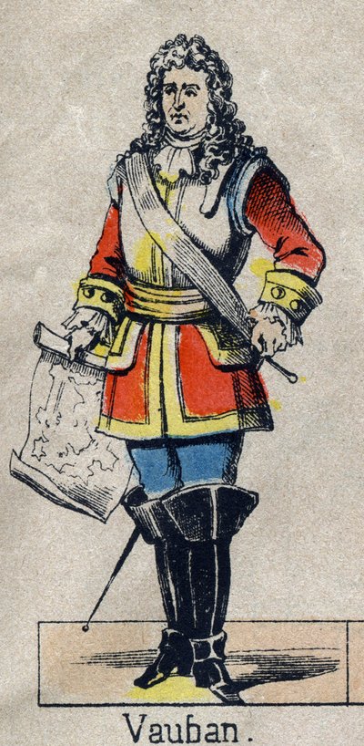 صورة فوبان سيباستيان بريستري (1633-1707) ، مارشال فرنسا. صورة إبينال من نهاية القرن التاسع عشر. مجموعة خاصة. بواسطة المدرسة الفرنسية