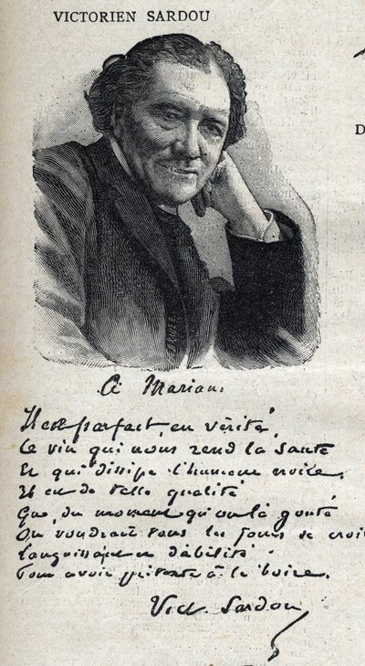 بورتريه فيكتوريان ساردو (1831-1908) ، كاتب مسرحي ، في "لو بيتي باريزيان" بواسطة المدرسة الفرنسية