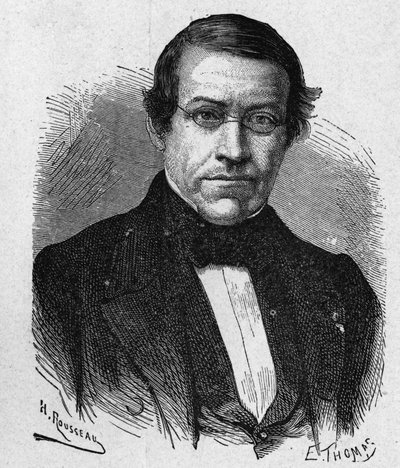 صورة لويتستون (1802 - 1875) ، مخترع في مجال التلغراف - في ألبوم العلوم ؛ علماء لامعون الاكتشافات العظيمة "" "1896. بواسطة المدرسة الفرنسية