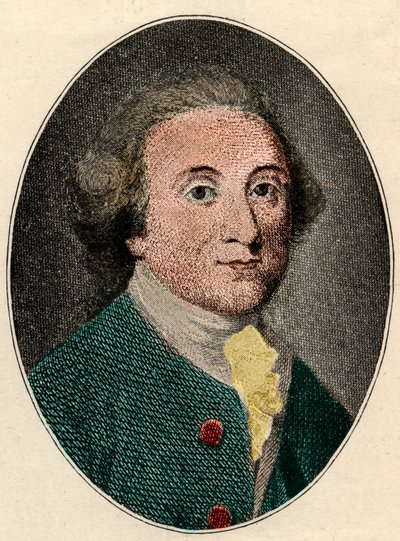 صورة وليام وايتهيد (شاعر إنجليزي) (1715-1785). بواسطة المدرسة الفرنسية