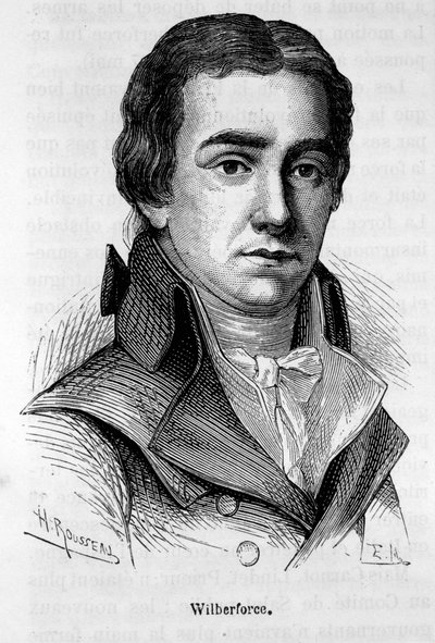 صورة ويليام ويلبرفورس (1759-1833) ، سياسي إنجليزي - في "L'Histoire de France" "لهنري مارتن بواسطة المدرسة الفرنسية