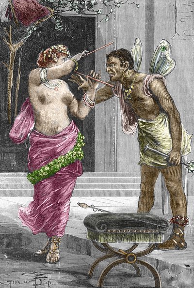 صورة المحظية والممثلة ، ثيودورا ، قبل زفافها مع الإمبراطور جستنيان الأول ، 1888 بواسطة المدرسة الفرنسية