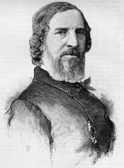 صورة للممثل الفرنسي هيوج بوف (1800-1888). بواسطة المدرسة الفرنسية