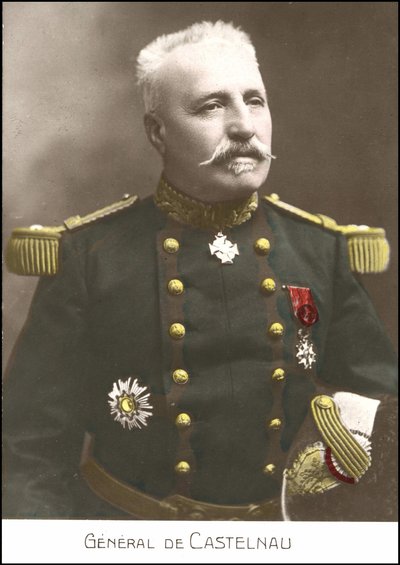 صورة للجنرال الفرنسي نويل إدوارد دي كورييريس دي كاستيلناو (1851-1944). القرن العشرين بطاقة بريدية sd. بواسطة المدرسة الفرنسية