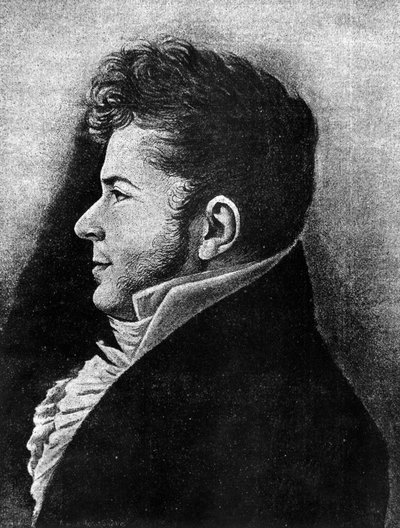 صورة الشاب Stendhal. بواسطة المدرسة الفرنسية