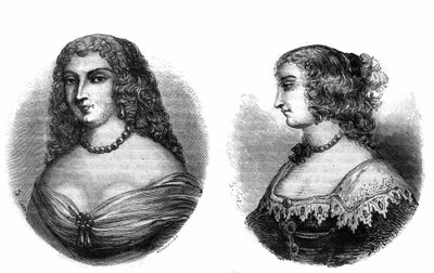 صور شخصية لـ Mademoiselle de la Fayette (Louise de La Fayette 1618-1665) و Mademoiselle de Hautefort (ماري دي أوتفور) بواسطة المدرسة الفرنسية