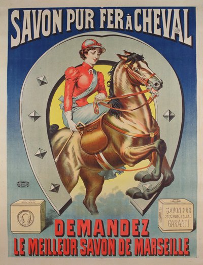 ملصق لصابون Le Fer a Cheval بواسطة French School