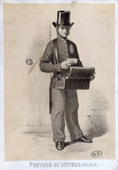 ساعي البريد ، ج .1865 بواسطة المدرسة الفرنسية