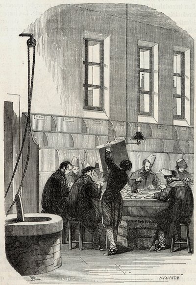 المشاركات: فرز الرسائل للأقسام والخارج - نقش في "Tableau-de-Paris" بقلم إدموند تيكسير 1852 بواسطة المدرسة الفرنسية