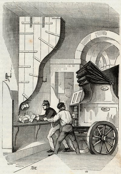 المشاركات: تحميل عمود صندوق الأمتعة - نقش في "Tableau-de-Paris" بواسطة Edmond Texier 1852 بواسطة المدرسة الفرنسية