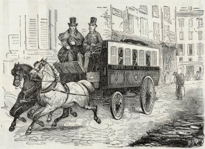 المشاركات: omnibus ساعي البريد - نقش في "Tableau-de-Paris" بقلم إدموند تيكسير 1852 بواسطة المدرسة الفرنسية