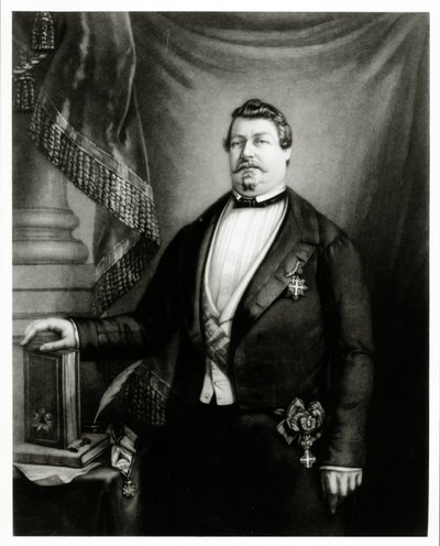 الأمير لوسيان مراد بصفته سيدًا كبيرًا في Grand Orient de France ، c.1855 بواسطة المدرسة الفرنسية
