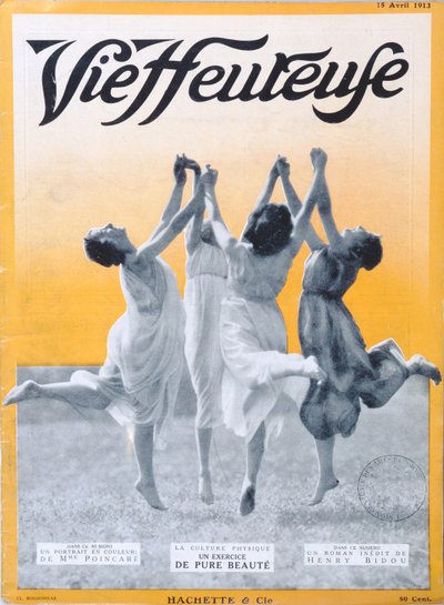 تمرين بيور بيوتي ، غلاف توضيحي لـ Vie Heureuse ، 15 أبريل 1913 بواسطة المدرسة الفرنسية