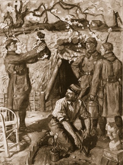 وقت الاستجمام ، 1915 بواسطة المدرسة الفرنسية