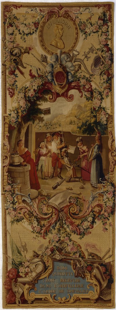 نسيج Regence Gobelins مع قصة Don Quixote ، 1717-18 بواسطة المدرسة الفرنسية