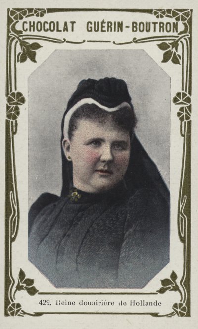Reine douairiere de Hollande (coloured photo) بواسطة المدرسة الفرنسية